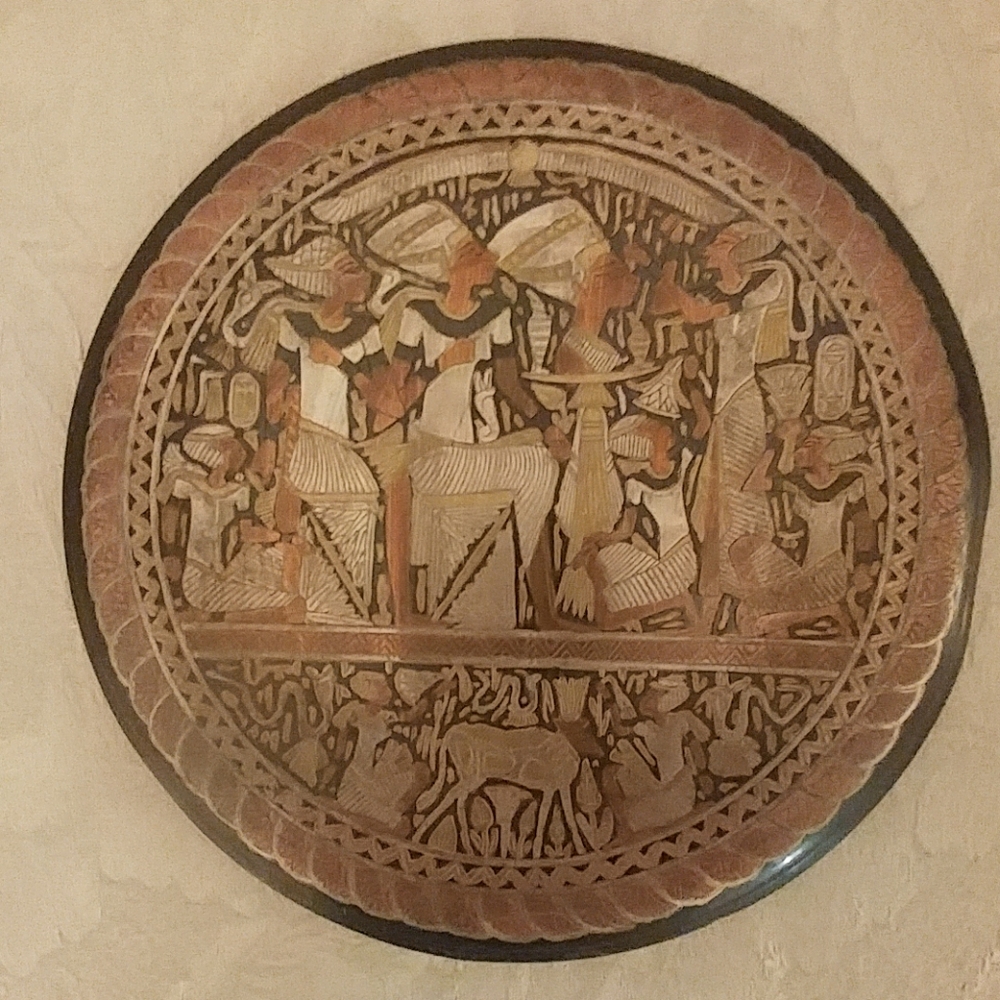 cooper art plate Egyption